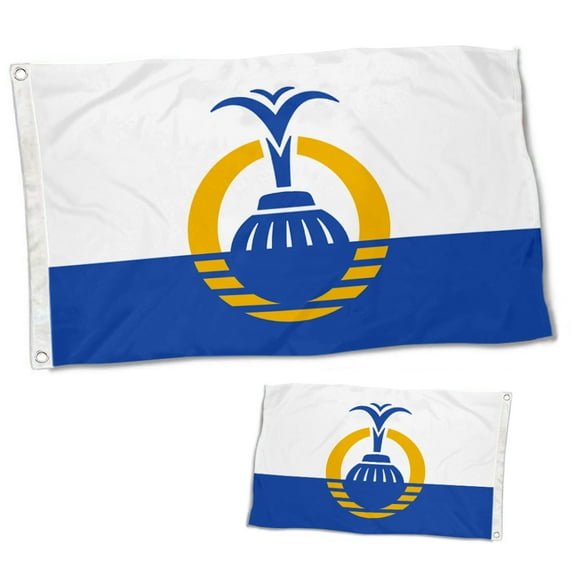 Dutern Double Sided City of Orlando Flag Florida Banner 3 Ply with Brass Grommets 2x3 Feet