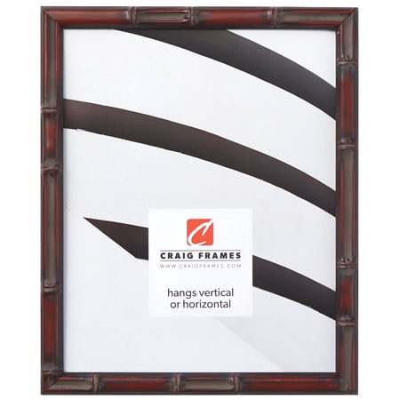 Craig Frames Vintage Bamboo 13x21 inch Picture Frame Tropical Mahogany