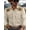 Khaki, variant on Western Shirts for Men Casual Cowboy Two Pockets Button Down Long Sleeve Shirts Regular Fit Work Basic Shirt Brown _XXXL