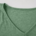 thumbnail image 6 of FRSASU Womens Summer T-Shirts Short Sleeve V Neck Dolman Tops with Side Shirring Loose Fit Shirts Spring Fashion Mint Green, 6 of 9