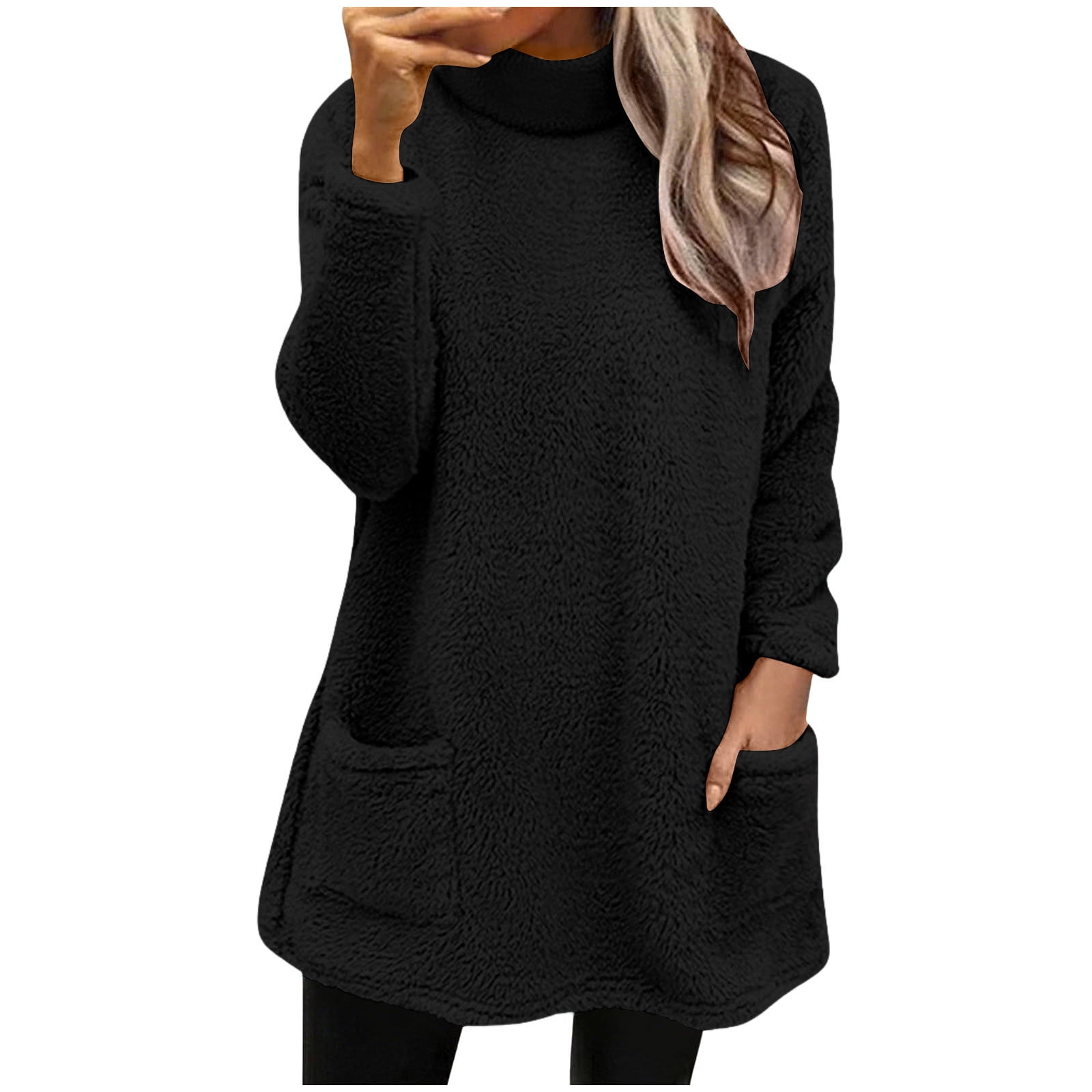 long sleeve black dress amazon Black Tie Front Gayle Midi Dress main image 0