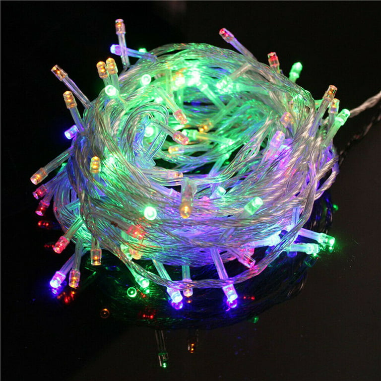 33ft 100LED Waterproof Outdoor Fairy String Lights for Christmas Tree  Wedding Valentine's Day Party Garden Patio Decoration 
