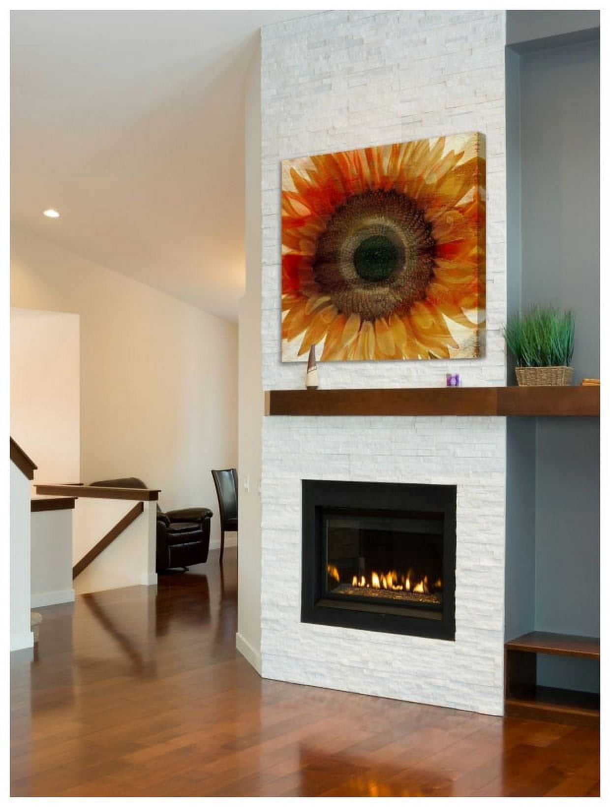 "Flower Strokes III" Painting Print on Wrapped Canvas