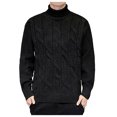 thumbnail image 2 of Chandail Col Roulé Décontracté pour Hommes Tricot Chaud Confortable Doux Mode Hiver, 2 of 8