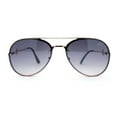 thumbnail image 2 of Womens Luxury Metal Deco Designer Rimless Pilots Sunglasses Gold Smoke, 2 of 4