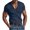 Navy, variant on ZCFZJW Men's Knit Shirts Casual Stretch Summer Short Sleeve V Neck Pullover Tops Loose Lightweight Comfy Solid Color Basic Workout Tees Shirt Green XXXL