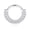 Silver&Clear CZ, variant on 316L Surgical Steel Septum Rings 16G 8/10/12mm Septum Jewelry with CZ Daith Piercing Jewelry Hinged Segment Cartilage Conch Hoop Septum Clicker