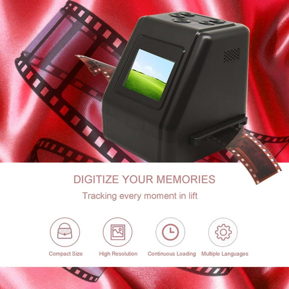Film Scanner 14MP 22MP Converts 126KPK/135/110/Super 8 Films Slides Negatives