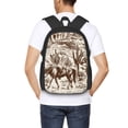 thumbnail image 6 of Vsdgher Western Desert Cowboys2 Print Backpack for Women Men School Bookbag with Laptop Compartment for College Work Travel, Simple Fashion Casual Daypack, Fit 15" Laptop, 6 of 8