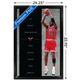thumbnail image 3 of Michael Jordan Bulls 24.25'' x 35.75'' Framed Player Heart Poster, 3 of 3