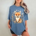 thumbnail image 4 of Floral Fox Shirt – Comfort Colors® Nature & Animal Lover Gift, Flower Garden Tee for Women & Men, 4 of 8