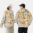 thumbnail image 4 of Fotbe Whimsical Fox Floral Garden Chaqueta con Protección Solar UPF 50+ para Hombre y Mujer, Camisa con Capucha y Bolsillos-3X-Large, 4 of 7