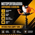 thumbnail image 3 of Motoperforadora Ahoyadora Motor Gasolina 49cc 2.4hp 6500rpm Gutstark Home, 3 of 7