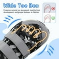 thumbnail image 4 of Stepedia Boys Girls Shoes Little/Big Kid Wide Barefoot Walking Tennis Sneakers, Camo Gray, 4 of 6