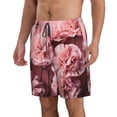 thumbnail image 2 of Fotbe Delicate Pink Carnations Trajes de Baño Estampados para Hombre, Shorts de Verano de Secado Rápido, Ropa de Playa, Bañadores-3X-Large, 2 of 6