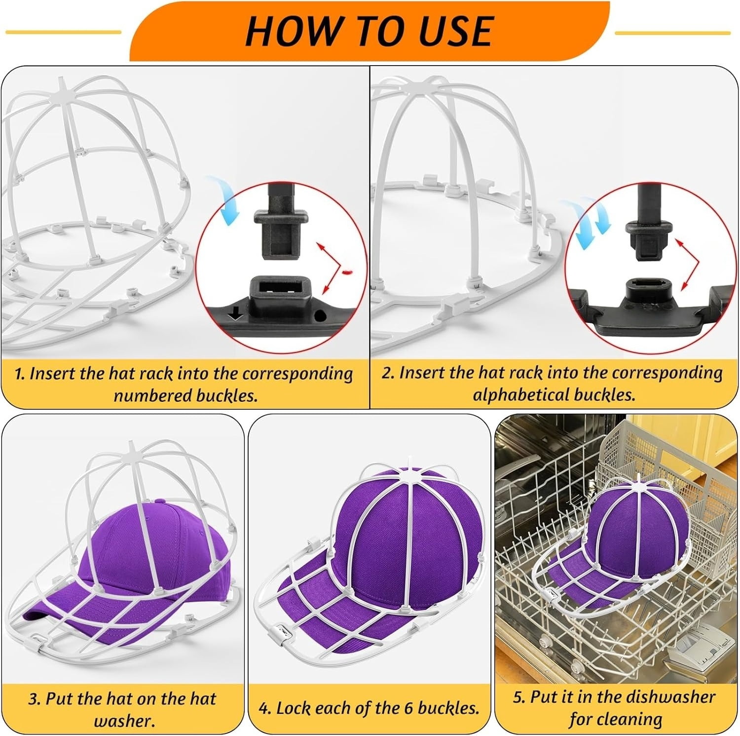 Hat Washer for Washing Machine Hat Washer Cage Hat Cleaner for Baseball Caps Fit for Adult  Baseball Caps
