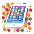 thumbnail image 7 of Mi-Phone Chewy Gum Candy Toy Cell Phone-Shaped Cases Individually Wrapped Chewy Candy 2-Pack, 7 of 7