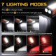 thumbnail image 2 of Potente luz de trabajo recargable, luz de trabajo LED, luz de taller con base magnética, luz de antorcha con resistencia al agua Ipx6, luz mecánica de 7 modos para emergencias, 2 of 5