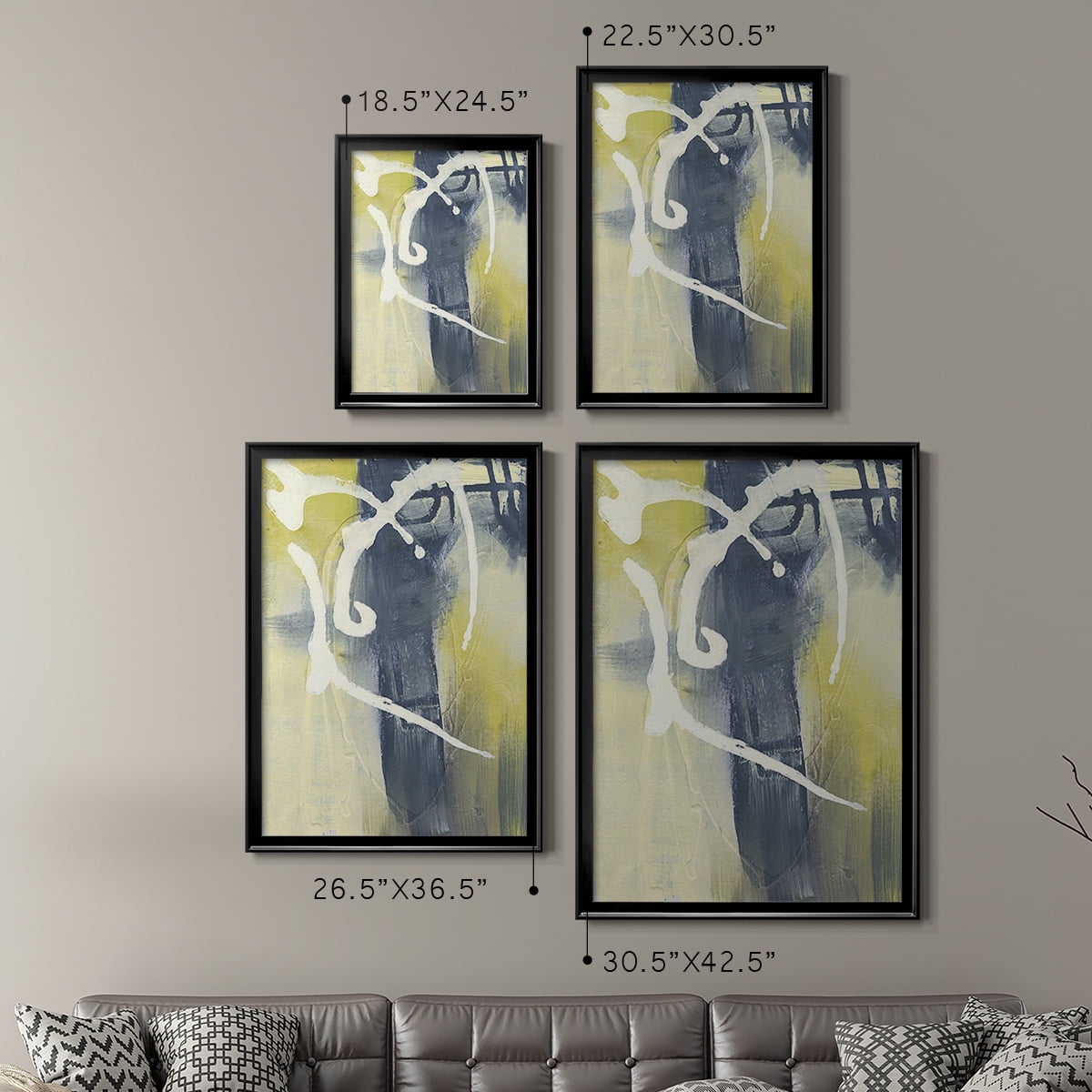 Delightful II Premium Framed Print, in Gold, Black, or Silver - Ready to Hang