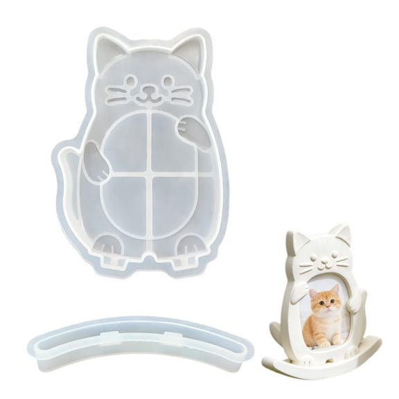 Crazyview Animal Photo Frame Silicone Mold, Cat Dog Dinosaur Resin Casting Crafting Molds