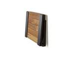 thumbnail image 4 of Silhouette Natural Teak Wood Wall Mount Folding Shower Seat Bench with Matte Black Frame, 4 of 6