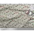 thumbnail image 2 of Soimoi Polyester Crepe Fabric Leaves & Berries Fruits Print Sewing Fabric Yard 42 Inch Wide, 2 of 3