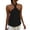 Black, variant on Womens Sleeveless Halter Tops Solid Color Backless Tank Tops Lightweight Loose Fit Tanks Summer Fashion Going Out Blouse Black S