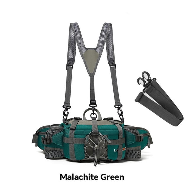 Gilet de Sport Extérieur Sac de Taille, Sac de Rangement pour Randonnée & Cyclisme & Escalade, Sac à Dos de Voyage Polyvalent