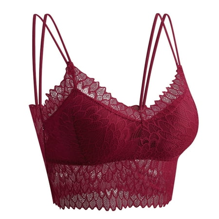 

adviicd Front Closure Bras for Women Comfort Devotion Lace Bra Smoothing Full-Coverage T-Shirt Bra for Everyday Comfort Comfortable Lace Bra Red One Size