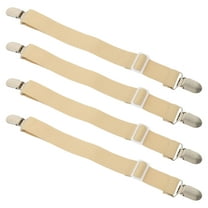 TEHAUX 4pcs Mattress Sheets Holders Straps Adjustable Bed Sheet Fasteners Fitted Sheet Clips