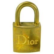 Dior Gold Dior Lock and Key Set Padlock Cadena 13DRL1127