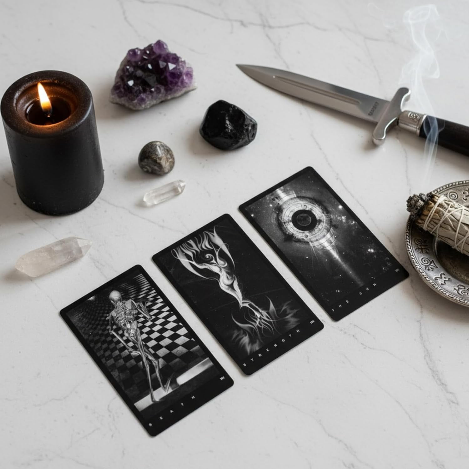 Da Brigh Black Tarot Cards Deck for Shadow Work