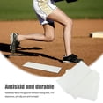 thumbnail image 2 of OULII 5Pcs Rubber Baseboard Baseball Practice Non-slip Waterproof Base Mat White 16.31X15.72In, 2 of 5