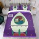thumbnail image 4 of Jardín de Scratch Conjunto de sábanas temático, trío de piezas, cómodo y amigable con la piel, diseño único, regalo de decoración para el hogar para familiares, amigos y fans, 90 cm * 190 cm, 4 of 6