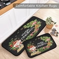 thumbnail image 5 of SKYSONIC Nutcracker Wreath Kitchen Mats Set of 2 Merry Christmas Anti Fatigue Floor Runner Rug Non Slip Comfort Mat 19.7x27.6 Inch + 19.7x47.2 Inch for Living Room Laundry Room Hallway, 5 of 7
