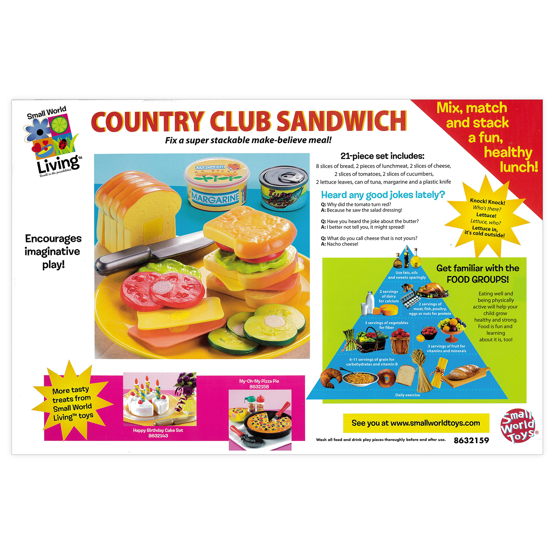 Small World Toys Country Club Sandwich 20-Piece Playset