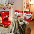 thumbnail image 5 of muroi Valentine''s Day Chair Covers Set of 6 Valentines Dining Protector Stretch Red Heart Removable Washable Valentine Be Mine Slipcovers for Dining Hotel Party Wedding, 5 of 7