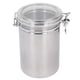 thumbnail image 2 of Recibido de Acero inoxidable, Frasco de Almacenamiento Hermético con tapa Transparente Para Galletas de Harina de Fruta Seca Leche en Polvo Té Café Sellado Contenedor de, 2 of 7