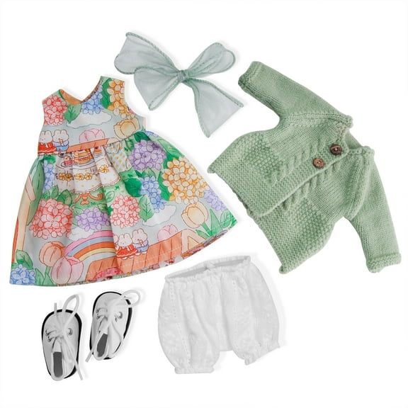 BlissfulPixie Waldorf Doll Dress Set - 12-inch Outfit in Gift Box