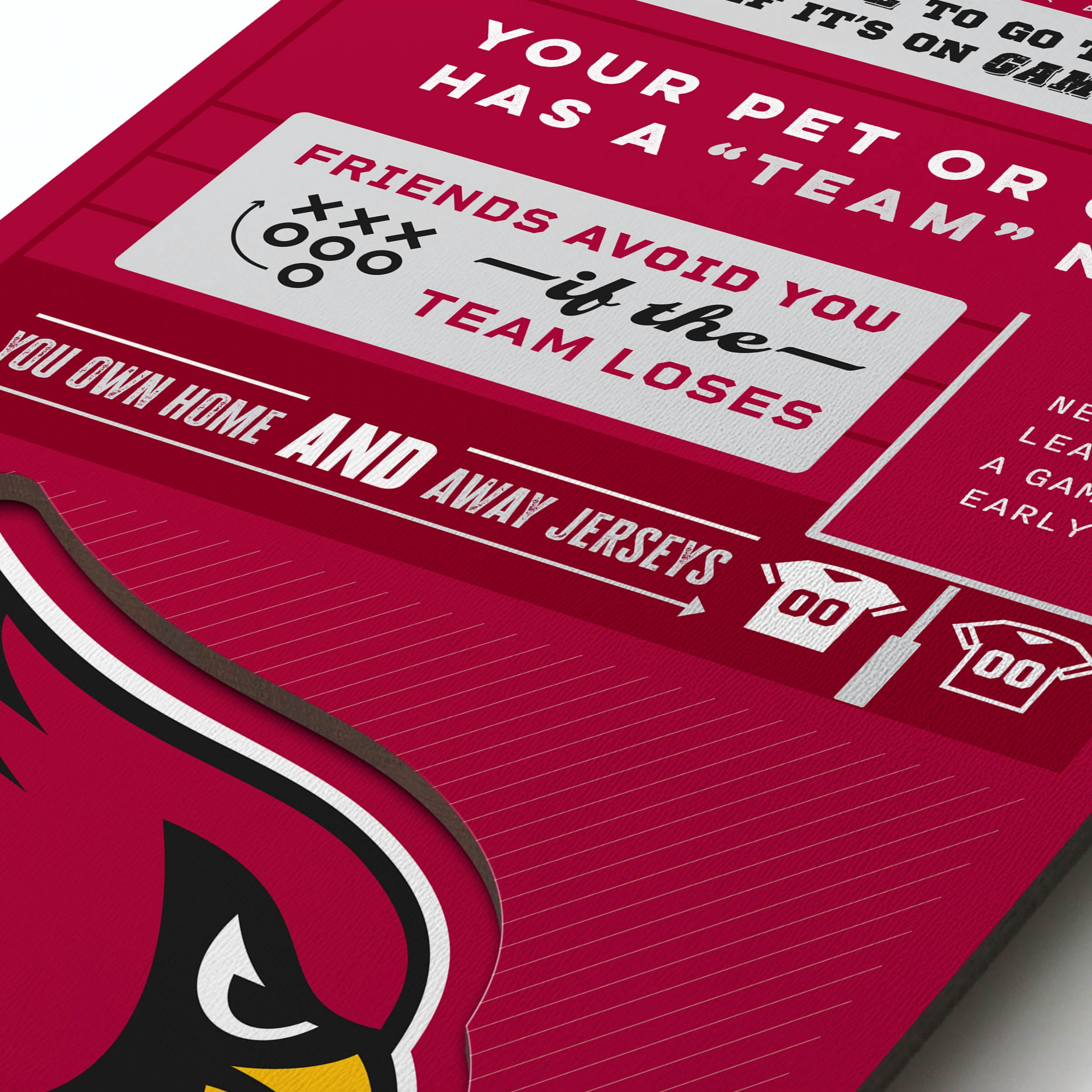 YouTheFan NFL Arizona Cardinals 3D Top 10 Wall Art