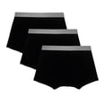 thumbnail image 2 of Bóxer Zaga para Hombre, Corto Negro 3 Piezas Talla CH de 28 a 30, 2 of 3
