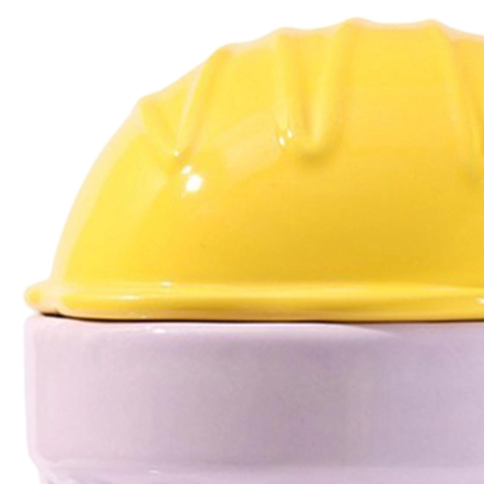 oshhni Ceramic Hamster Nest Hamster Habitats for Dwarf Hamster Ferret Small Animals Yellow