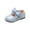 E048-Light Blue, variant on hengsof Girls' Solid Color Bow Tie Outdoor Casual Flat Shoes Children's Soft Sole Fashionable Princess Leather Shoes