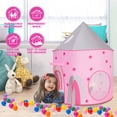 thumbnail image 3 of Wisairt Kids Play Tent, 3 in 1 Play Tents Tunnel Set with Ball Pit and Storage Bag, Indoor Outdoor Toy Tent for Toddlers Kids Toy Gifts, Pink (No Ball), 3 of 9