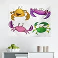 thumbnail image 1 of Crabs Tapestry, Sea Animals Theme in Watercolor Style Effect a Big Crab on White Background Print, Fabric Wall Hanging Decor for Bedroom Living Room Dorm, 2 Sizes, Vermilion, by Ambesonne, 1 of 1