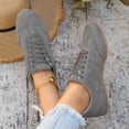 thumbnail image 5 of Uobin Women's Retro Trainer Sneakers Flat Sole Comfortable Lace Up Casual Shoes Lightweight Plus Size for Spring Summer Daily Wear, 5 of 8
