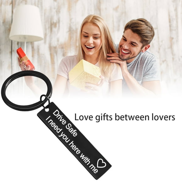 Conduce con cuidado, te necesito aquí conmigo, llavero para novio, esposo, papá, regalo de Navidad, cumpleaños y San Valentín