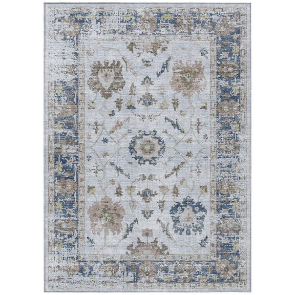 Dalyn Rugs Machine Washable Indoor/Outdoor Chantille Blue 10' x 14' Rug