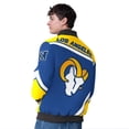 thumbnail image 2 of Men's G-III Extreme  Royal Los Angeles Rams Maximum Racing Full-Snap Jacket, 2 of 2