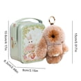 thumbnail image 6 of Little Pocket Bunny in A Tin, Plush Bunny Keychain with Storage Box, Cute Decorative Keyring for Gifting and Home Decor, 6 of 6
